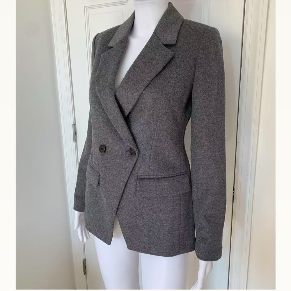 J. Crew Devon Blazer In Drapery Flannel Graphite - Picture 2 of 6